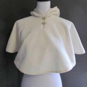 Custom Handmade Fleece Car Seat Poncho Girls 6-24 Months Cream